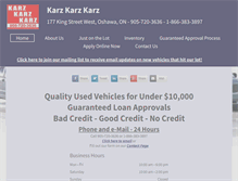 Tablet Screenshot of karzkarzkarz.com